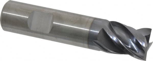 Square End Mill: 3/4'' Dia, 7/8'' LOC, 3/4'' Shank Dia, 3-1/2'' OAL, 4 Flutes, Solid Carbide MPN:4067269