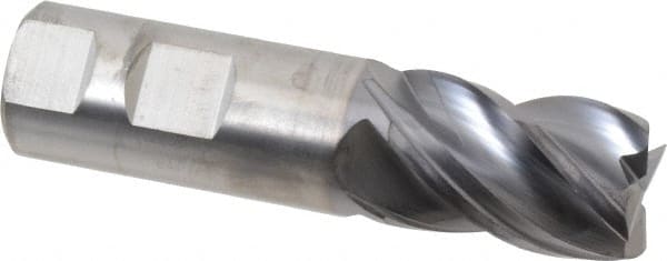 Square End Mill: 1'' Dia, 1-1/2'' LOC, 1'' Shank Dia, 4'' OAL, 4 Flutes, Solid Carbide MPN:4067306