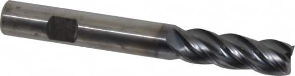 Square End Mill: 1/2'' Dia, 1-1/2'' LOC, 1/2'' Shank Dia, 4'' OAL, 4 Flutes, Solid Carbide MPN:4071919