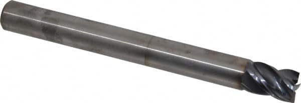 Square End Mill: 5/8'' Dia, 3/4'' LOC, 5/8'' Shank Dia, 6'' OAL, 4 Flutes, Solid Carbide MPN:4072207