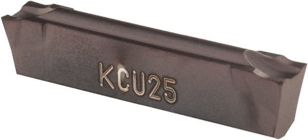 Cutoff Insert: A4C0305R06CF02 KCU25, Carbide, 3.05 mm Cutting Width MPN:4114288