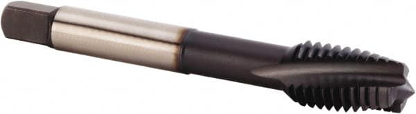 Spiral Flute Tap: 3/8-16 UNC, 3 Flutes, Plug, 3BX Class of Fit, Powdered Metal, TiN/CrC/C Coated MPN:4116681