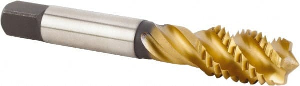 Spiral Flute Tap: 5/8-11 UNC, 5 Flutes, Modified Bottoming, 3BX Class of Fit, Powdered Metal, TiCN/TiN Coated MPN:4116861