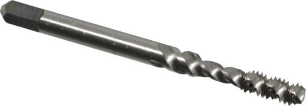 Spiral Flute Tap: #8-32, UNC, 3 Flute, Bottoming, 2B Class of Fit, Vanadium High Speed Steel, Bright/Uncoated MPN:4129962