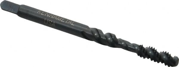 Spiral Flute Tap: #6-32, UNC, 3 Flute, Bottoming, 2B Class of Fit, Vanadium High Speed Steel, Oxide Finish MPN:4129985