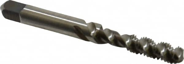 Spiral Flute Tap: M6 x 1.00, Metric Coarse, 3 Flute, Bottoming, 6H Class of Fit, Vanadium High Speed Steel, Bright/Uncoated MPN:4130509