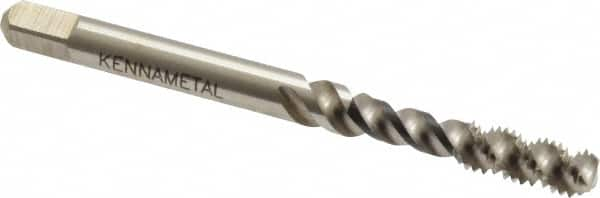 Spiral Flute Tap: M5 x 0.80, Metric Coarse, 3 Flute, Bottoming, 6H Class of Fit, Vanadium High Speed Steel, Bright/Uncoated MPN:4130547