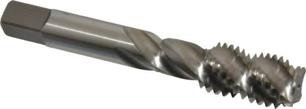 Spiral Flute Tap: 5/8-11, UNC, 4 Flute, Bottoming, 3B Class of Fit, Vanadium High Speed Steel, Bright/Uncoated MPN:4131116