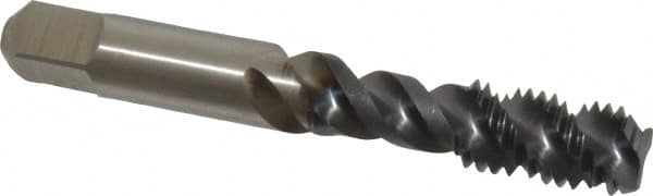 Spiral Flute Tap: M10 x 1.50, Metric Coarse, 3 Flute, Bottoming, 6H Class of Fit, Vanadium High Speed Steel, TICN Finish MPN:4131943