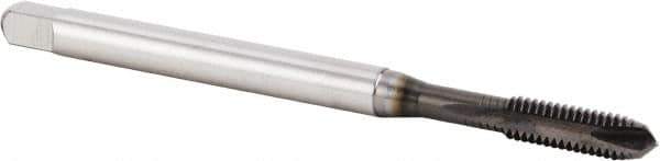 Spiral Point Tap: M3x0.5 Metric, 2 Flutes, Plug Chamfer, 6H Class of Fit, High-Speed Steel-E, DLC Coated MPN:4159851