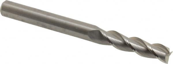 Square End Mill: 5/16'' Dia, 1-1/4'' LOC, 5/16'' Shank Dia, 3-1/4'' OAL, 3 Flutes, Solid Carbide MPN:5051941