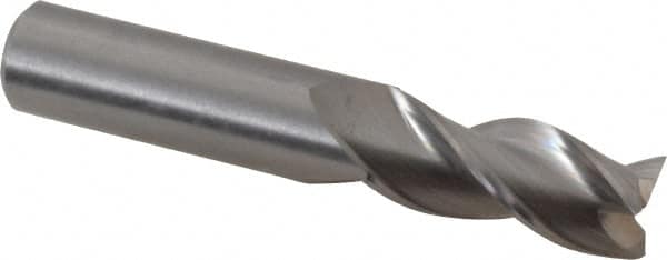 Square End Mill: 7/16'' Dia, 7/8'' LOC, 7/16'' Shank Dia, 2-1/2'' OAL, 3 Flutes, Solid Carbide MPN:5051942