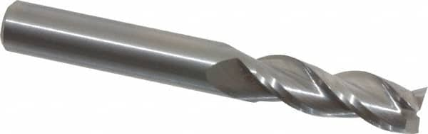 Square End Mill: 3/8'' Dia, 1-1/8'' LOC, 3/8'' Shank Dia, 3'' OAL, 3 Flutes, Solid Carbide MPN:5059203