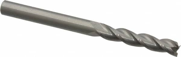 Square End Mill: 1/4'' Dia, 1-1/4'' LOC, 1/4'' Shank Dia, 3'' OAL, 3 Flutes, Solid Carbide MPN:5059206