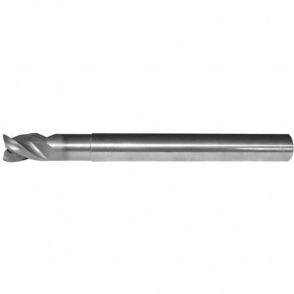 Corner Radius End Mill: 10 mm Dia, 15 mm LOC, 2 mm Radius, 3 Flutes, Solid Carbide MPN:5414456