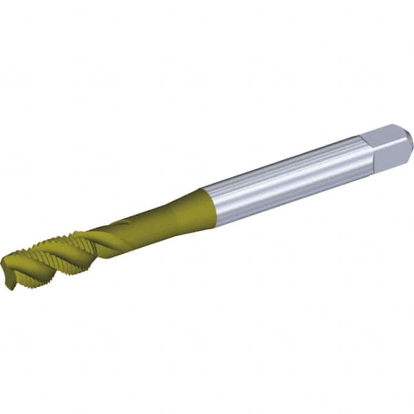 Spiral Flute Tap: M6 x 1.00, Metric, 3 Flute, Semi-Bottoming, 6H Class of Fit, HSS-E, Oxide Finish MPN:5417291