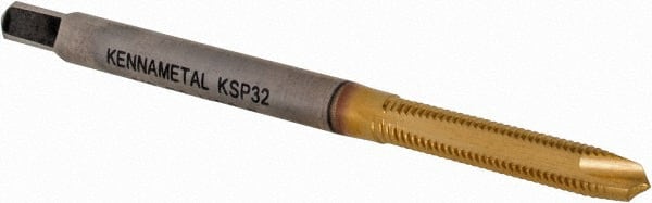 Spiral Point Tap: #4-40 UNC, 2 Flutes, Plug Chamfer, 2B/3B Class of Fit, High-Speed Steel-E, TiCN MPN:5455237