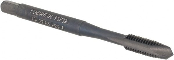 Spiral Point Tap: #10-32 UNF, 2 Flutes, Plug Chamfer, High-Speed Steel-E, Oxide Coated MPN:5455886