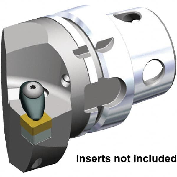 Size KM4X63, 70mm Head Length, 43mm Ctr to Cutting Edge, Right Hand Internal/External Modular Threading Cutting Unit Head MPN:5543407