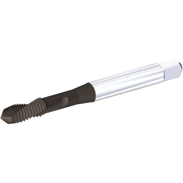 Spiral Point Tap: M10x1.25 Metric Fine, 2 Flutes, Plug Chamfer, 6H Class of Fit, High-Speed Steel-E, TiN,CrC MPN:5689856