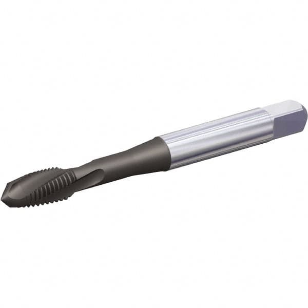 Spiral Flute Tap: #10-24, UNC, 3 Flute, Plug, 2B & 3B Class of Fit, Vanadium High Speed Steel, AlCrTiN Finish MPN:5705675