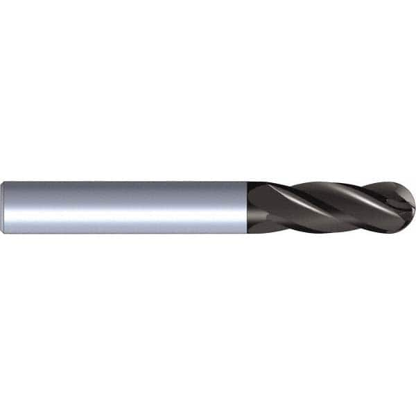 Ball End Mill: 4.00 mm Dia, 11.00 mm LOC, 4 Flute, Solid Carbide MPN:5824921