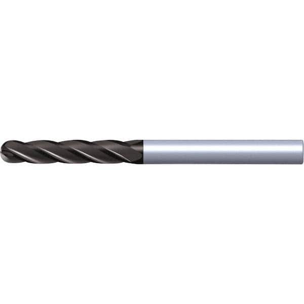 Ball End Mill: 6.00 mm Dia, 30.00 mm LOC, 4 Flute(s), Solid Carbide MPN:5824954