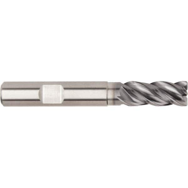 Corner Chamfer End Mill: 25 mm Dia, 45 mm LOC, 4 Flutes, 0.5 mm Chamfer Width, Solid Carbide MPN:5956377