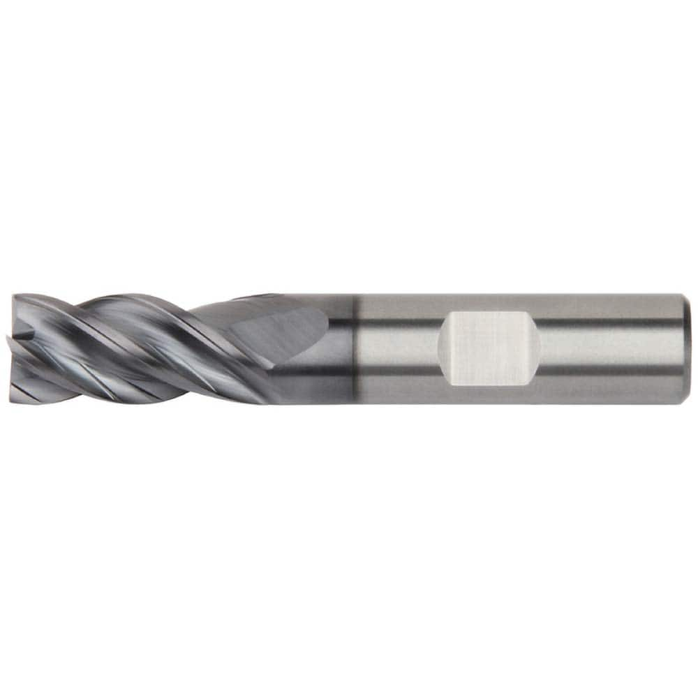 Square End Mill: 3/8'' Dia, 1/2'' LOC, 3/8'' Shank Dia, 2'' OAL, 4 Flutes, Solid Carbide MPN:6676965