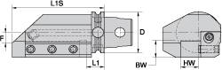 Left Hand Cut, KM63UT Modular Connection, Adapter/Mount Lathe Modular Clamping Unit MPN:2384741