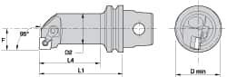 Modular Boring Head: Left Hand, Size KM32 MPN:1023841