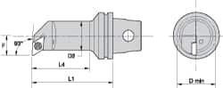 Modular Boring Head: Right Hand, Size KM32 MPN:1144657