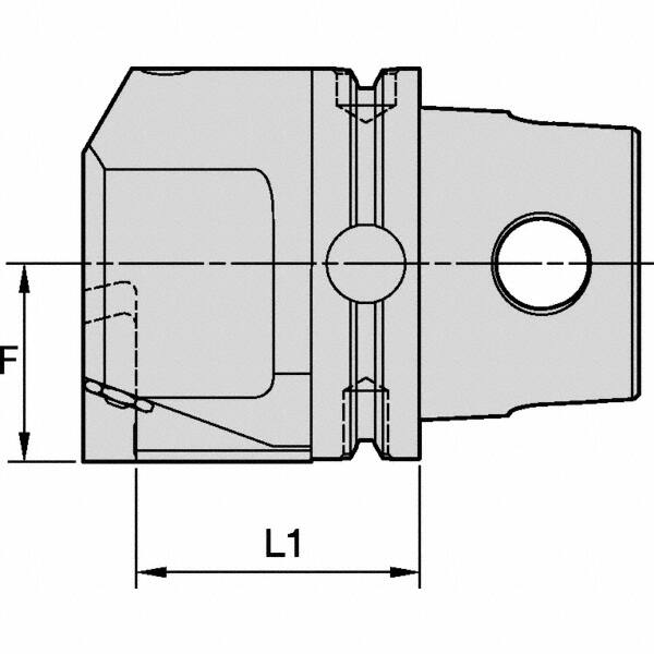 Modular Grooving Head: Right Hand, Blade Holder Head, KM50TS System Size MPN:6000410