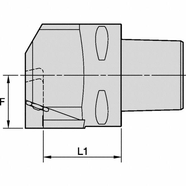 Modular Grooving Head: Right Hand, Blade Holder Head, PSC80 System Size MPN:6000466