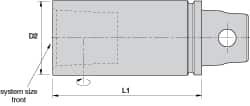 Modular Tool Holding Extension: KM32, 2.756