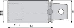 Modular Tool Holding Extension: KM63UT, 4.725