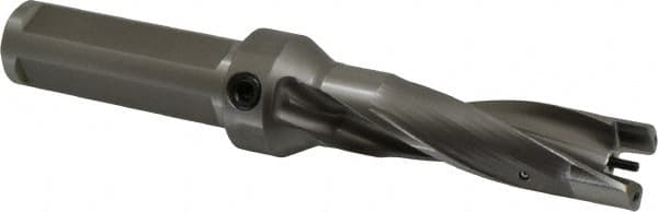 Replaceable-Tip Drill: 23.81 to 24 mm Dia, 72 mm Max Depth, 25.4 mm Weldon Flat Shank MPN:1505119