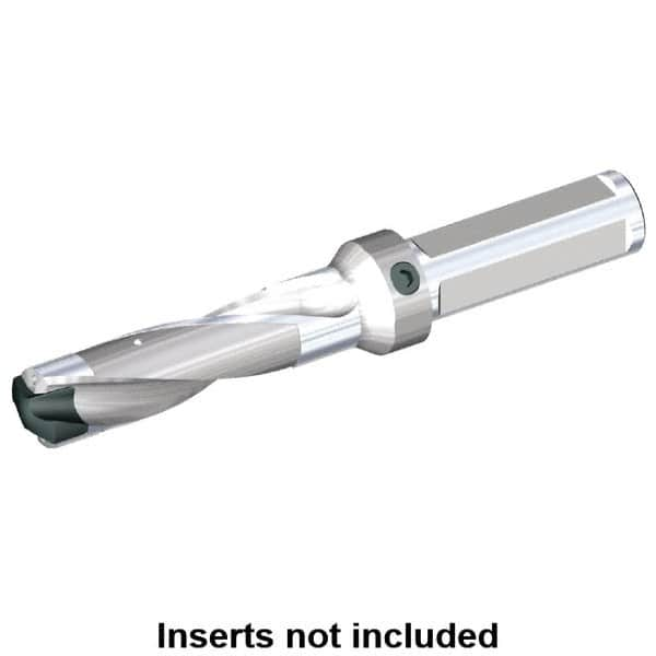 Replaceable-Tip Drill: 15.88 to 16.38 mm Dia, 127 mm Max Depth, 19.05 mm Weldon Flat Shank MPN:1517238