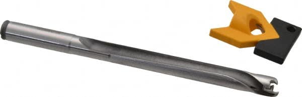 Replaceable-Tip Drill: 11 to 11.49 mm Dia, 92 mm Max Depth, 11.11 mm Straight-Cylindrical Shank MPN:2542086