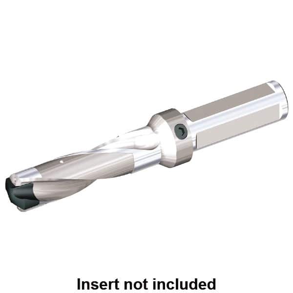 Replaceable-Tip Drill: 36.12 to 40 mm Dia, 180.6 mm Max Depth, 1-1/2