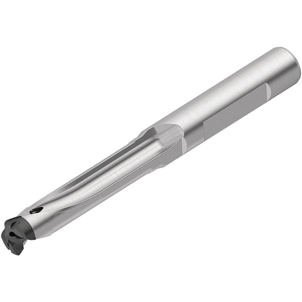 Replaceable-Tip Drill: 9.5 to 14 mm Dia, 43.5 mm Max Depth, 14 mm Weldon Flat Shank MPN:6953896
