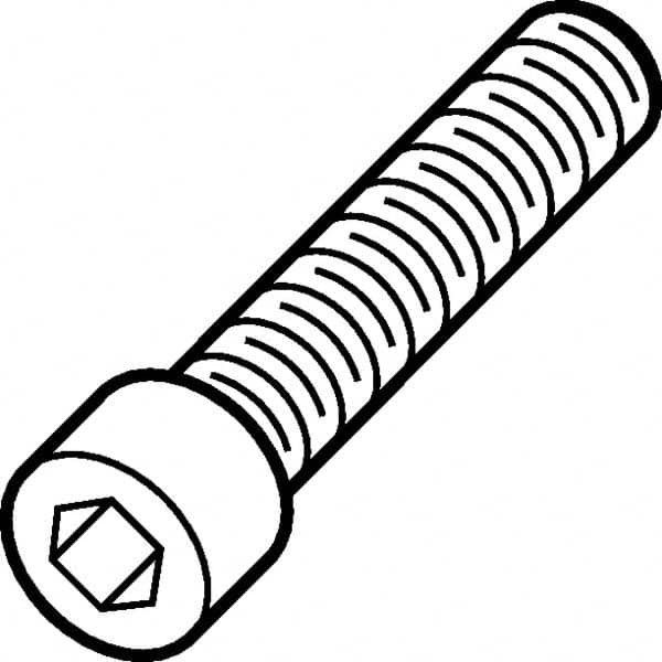 Socket Head Cap Screw for Indexables: Hex Drive, 1/4-28 Thread MPN:5671362