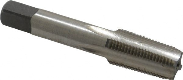 Standard Pipe Tap: 1/8-27, NPT, 4 Flutes, High Speed Steel, Bright/Uncoated MPN:1542787
