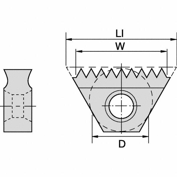 STN1632UNI KC635M Carbide Thread Mill Insert MPN:2384524