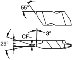 Threading Insert:  3 Size,  NA Style,  KC5025 Grade,  C2 & C6Grade,  Carbide MPN:1796500