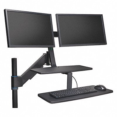 Computer Workstation Mobile Steel Black MPN:K52796WW