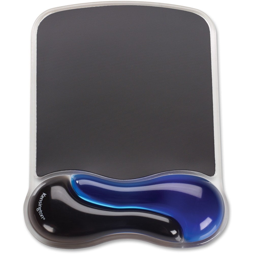 Kensington Duo Gel Mouse Pad Wrist Rest, Black/Blue (Min Order Qty 4) MPN:K62401AM