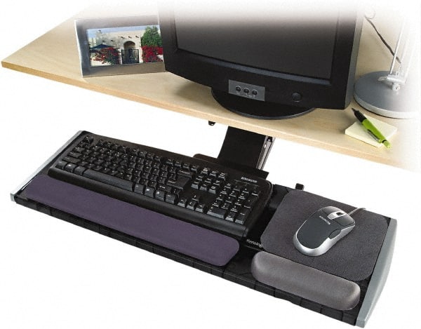 Adjustable Keyboard Platform with SmartFit System, 21-1/4w x 10d, Black MPN:KMW60718