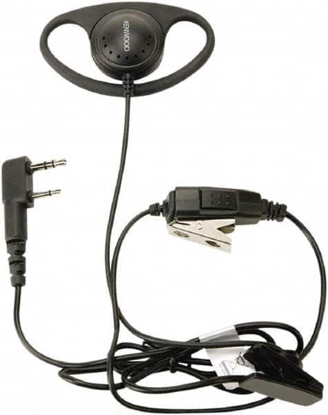 Ear Hanger, Push to Talk Microphone D-Ring Headset MPN:KHS-27