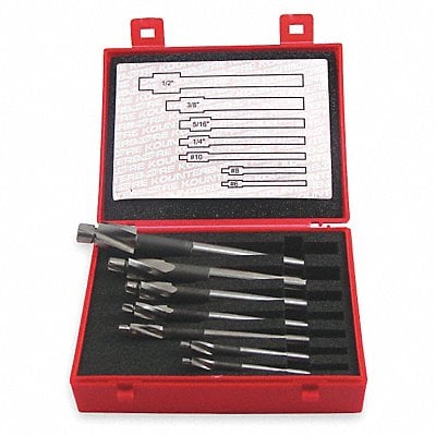 Counterbore Set Fractional Inch 7 Pcs MPN:55239